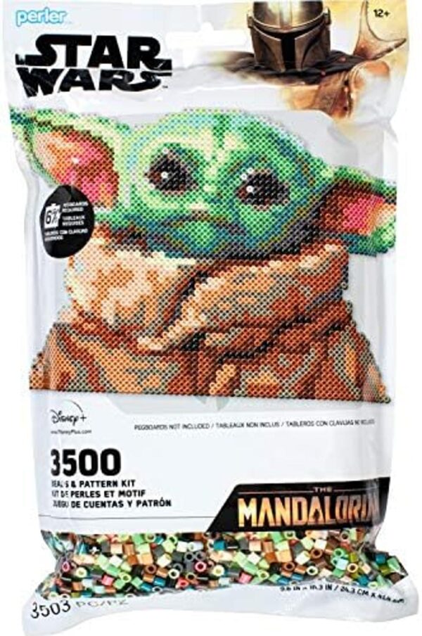 Perler 8011149 The Mandalorian Baby Yoda Star Wars Kit de_1