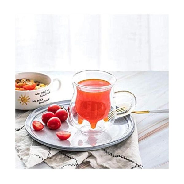 Taza de cristal de doble pared Taza creativa con diseño_5