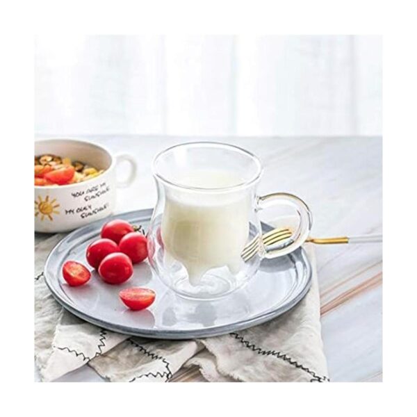 Taza de cristal de doble pared Taza creativa con diseño_4