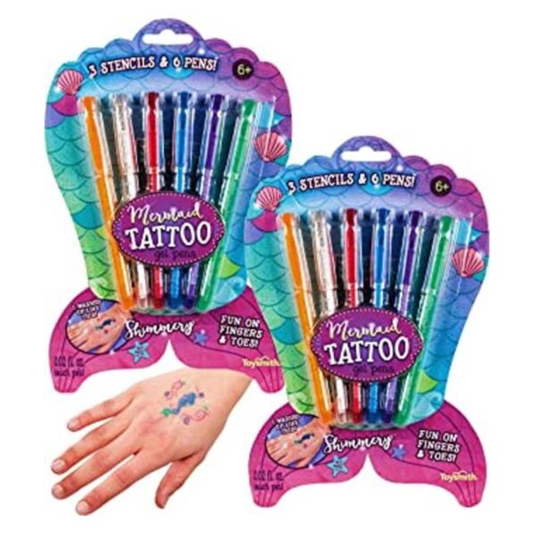 Toysmith Juego de bolígrafos de gel para tatuaje con_1