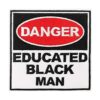 Parche bordado para planchar con diseño de hombre negro_1