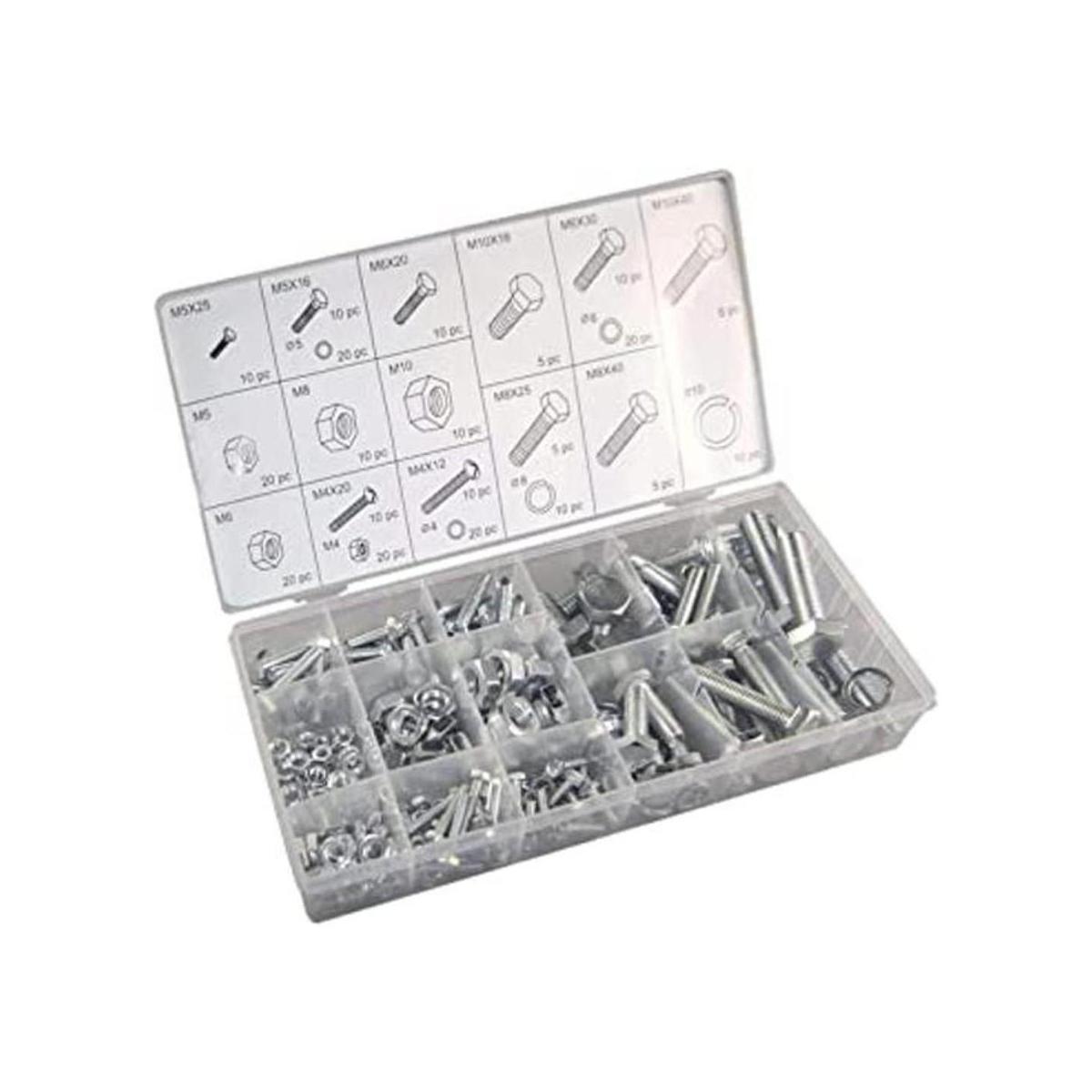 Kit de herramientas surtidas de tuercas y tornillos de