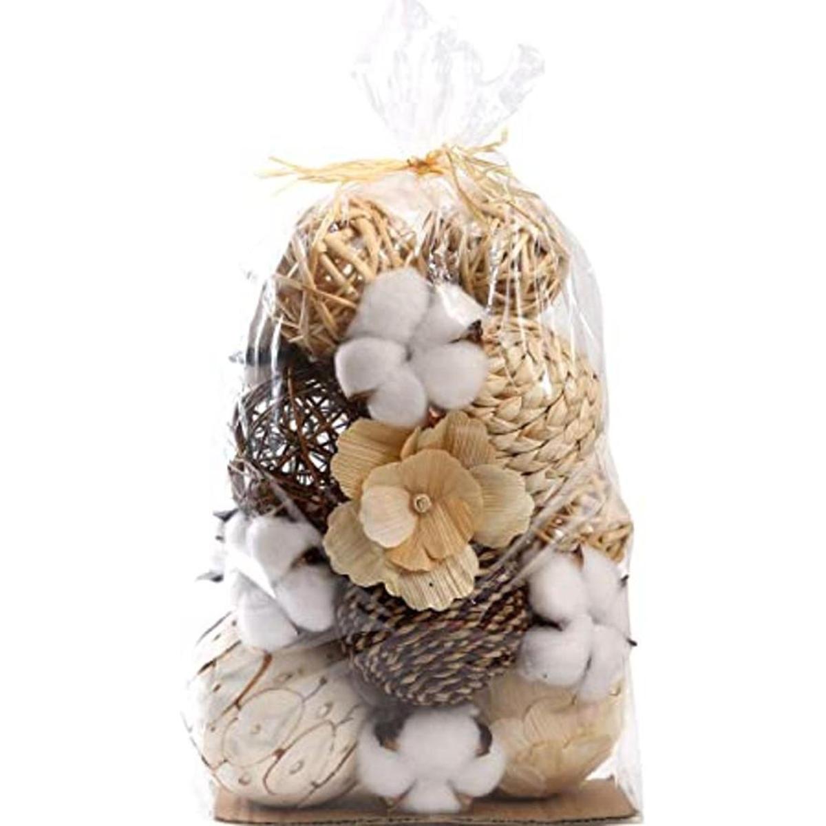 CIR OASES Decorative Balls Assorted Spherical Rattan Twigs