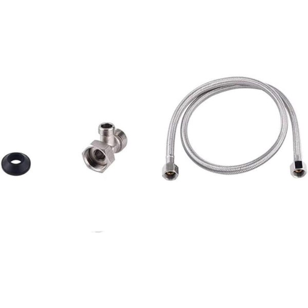 SAMODRA Bidet TAdapter y Trenzado de Acero Manguera de_1