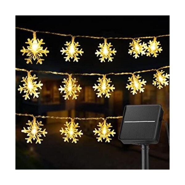 Tira de luces con diseño de copo de nieve con 50 ledes_1