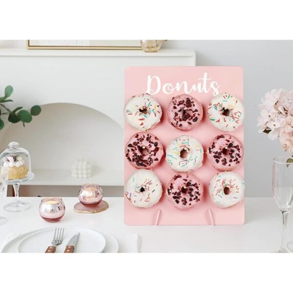 OWOYDOJ Soporte de pared para donas de madera_2