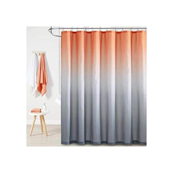 KGORGE Cortina de ducha degradada para baño bañera