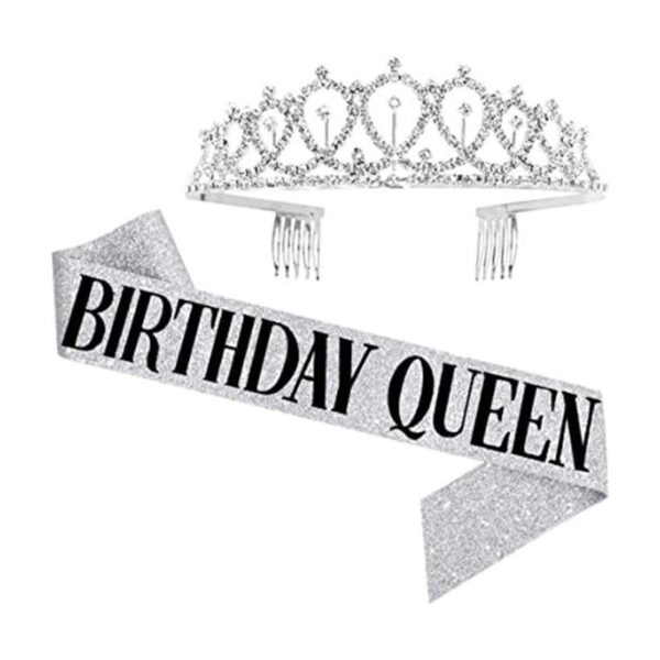 Kit de tiara con marco y diamantes de imitación de_1