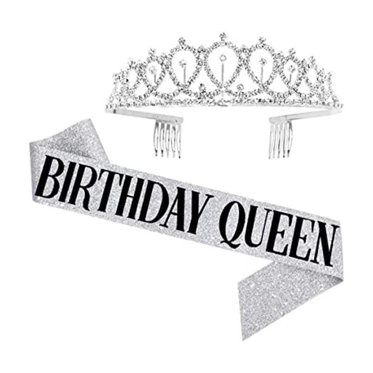 Kit de tiara con marco y diamantes de imitación de