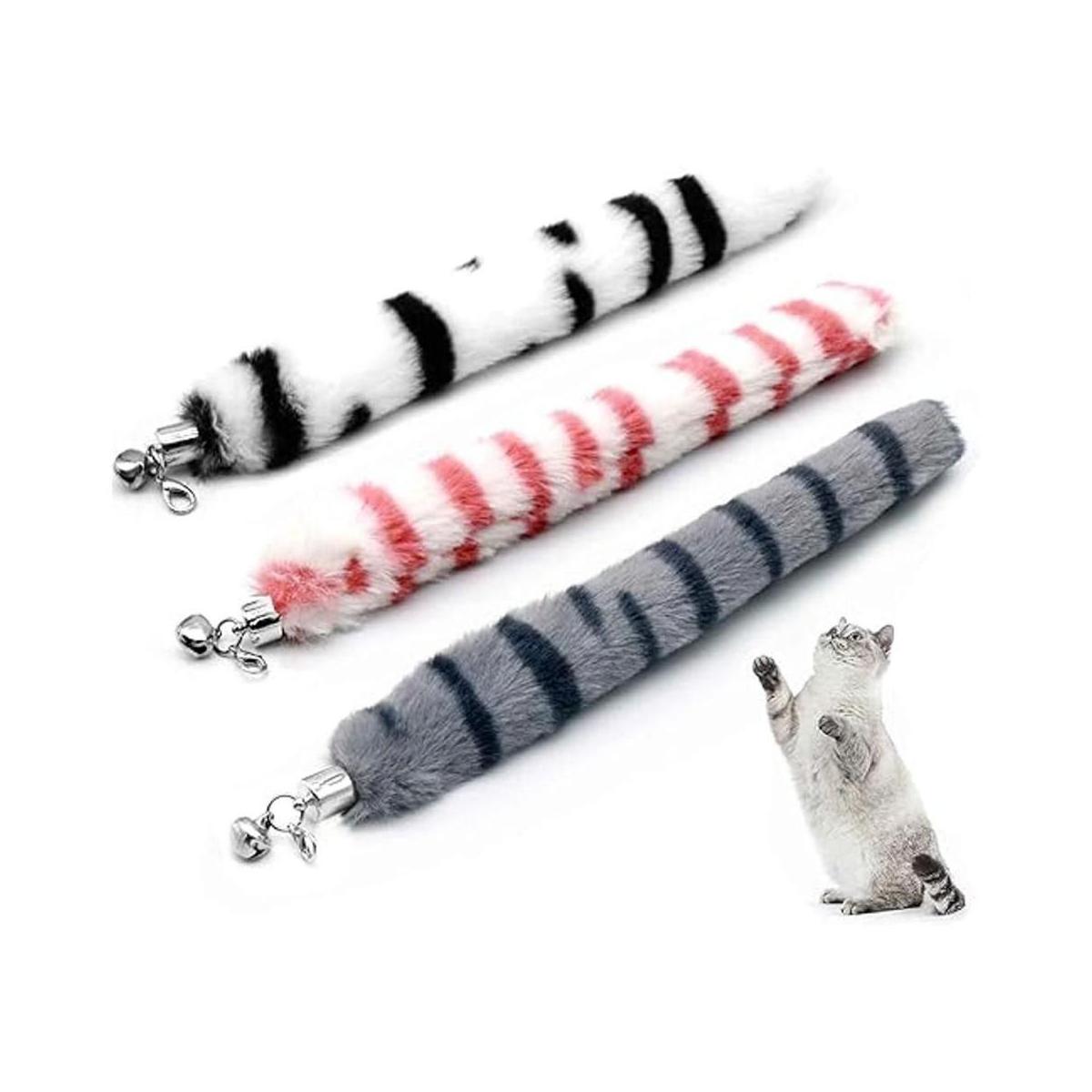 LASOCUHOO Juguetes de gusano para gatos 3 paquetes de