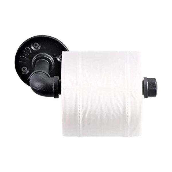 Soporte de papel higiénico de estilo industrial tubo de_1