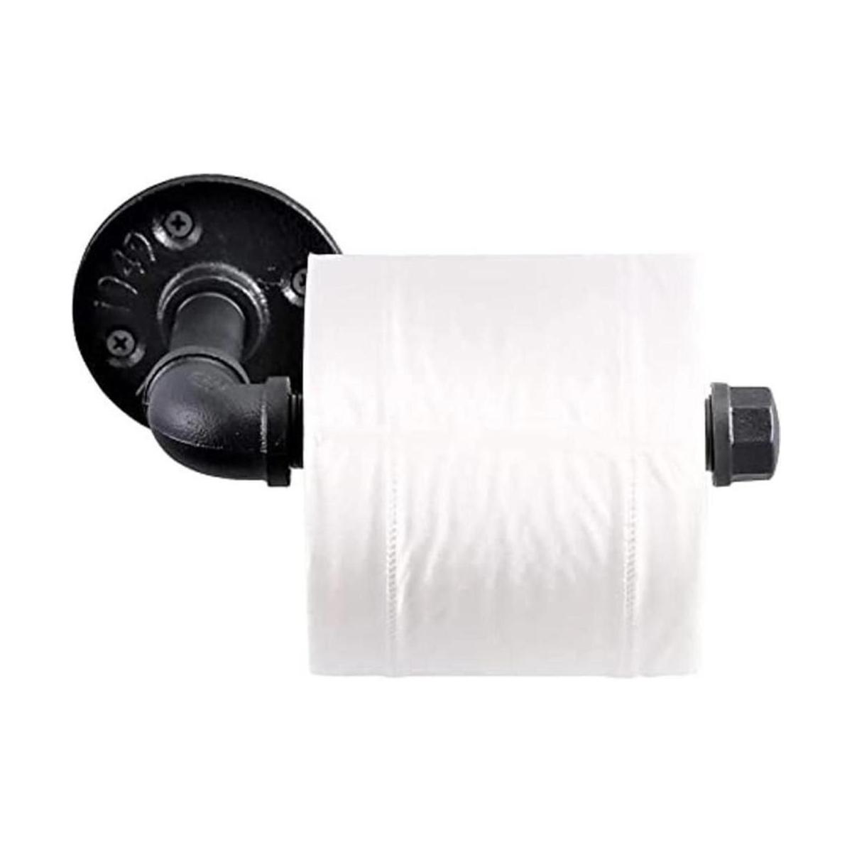 Soporte de papel higiénico de estilo industrial tubo de