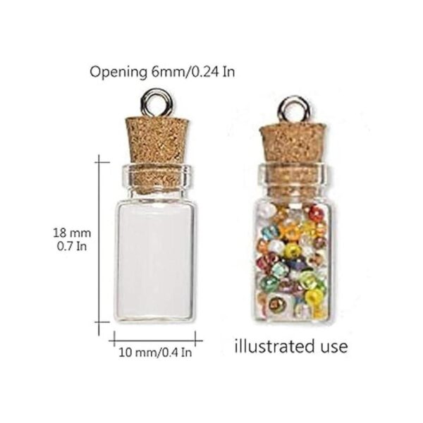 Qixivcom 60 botellas pequeñas de 0.0 fl oz botellas de