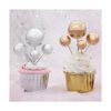 Mini globos para tartas redondas de oro para cupcakes_4