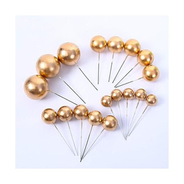 Mini globos para tartas redondas de oro para cupcakes_3