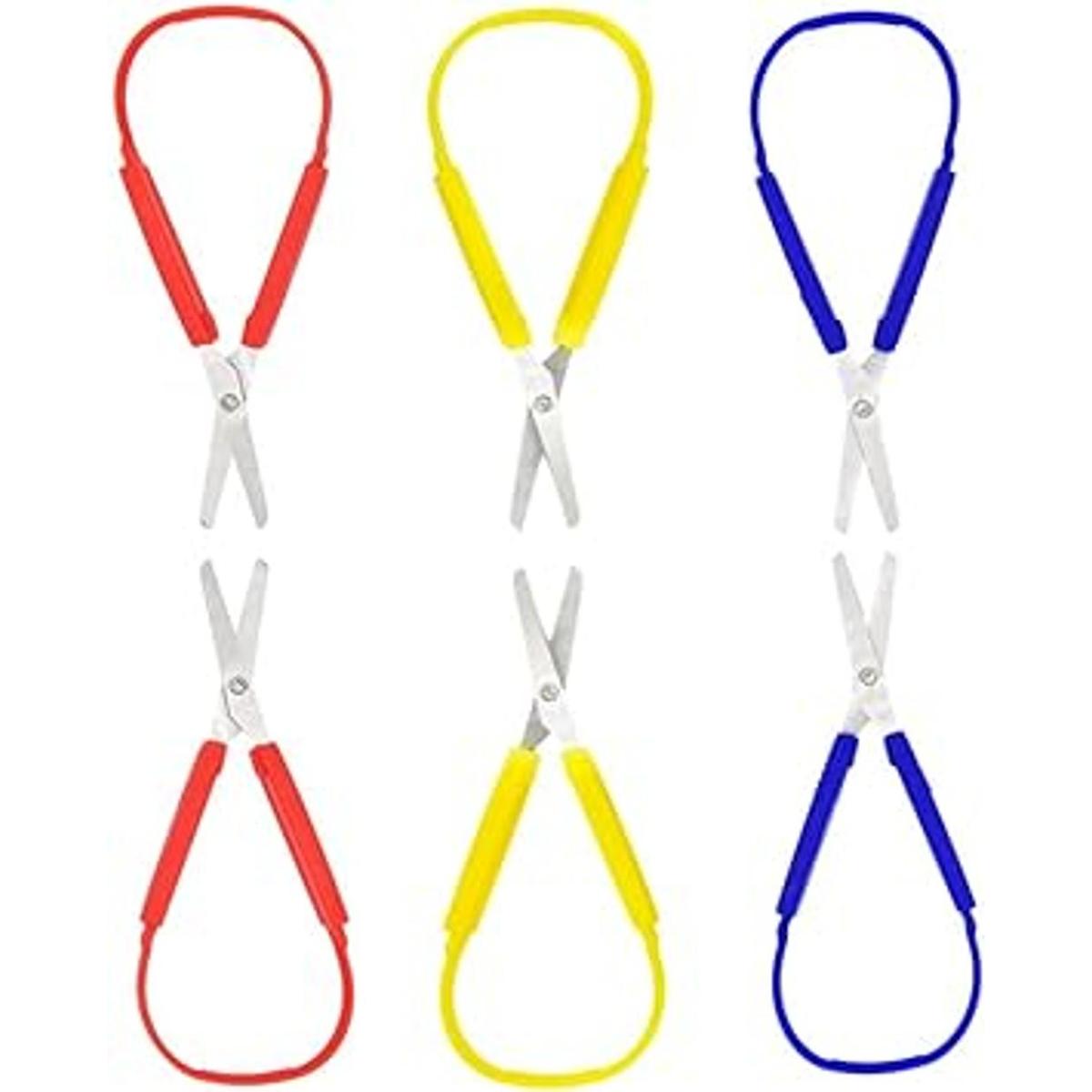 Tijeras de bucle para manualidades tijeras de agarre para