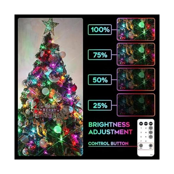 SUDDUS 200 luces LED de Navidad multicolor cadena de_4
