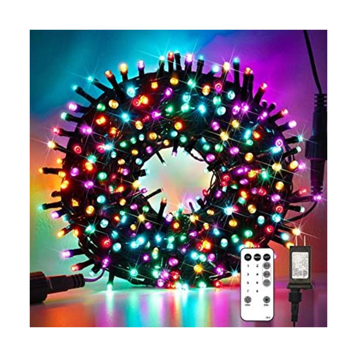 SUDDUS 200 luces LED de Navidad multicolor cadena de