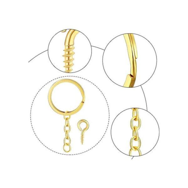 Juego de 215 anillos de llavero que incluye 35 anillos de_4