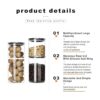 Tarros de almacenamiento de vidrio LUXU 20 OZ33 OZ54 OZ_3
