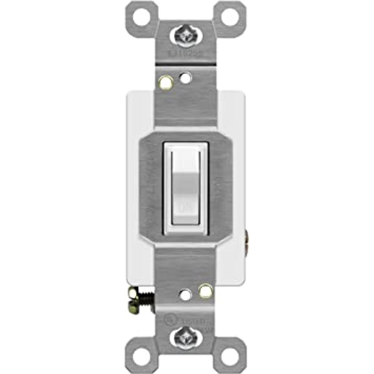 ENERLITES Interruptor de luz de palanca de 20 amperios un