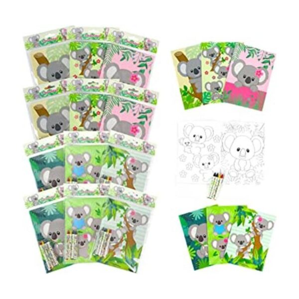 TINYMILLS Koalas libros para colorear para niños con 12_1