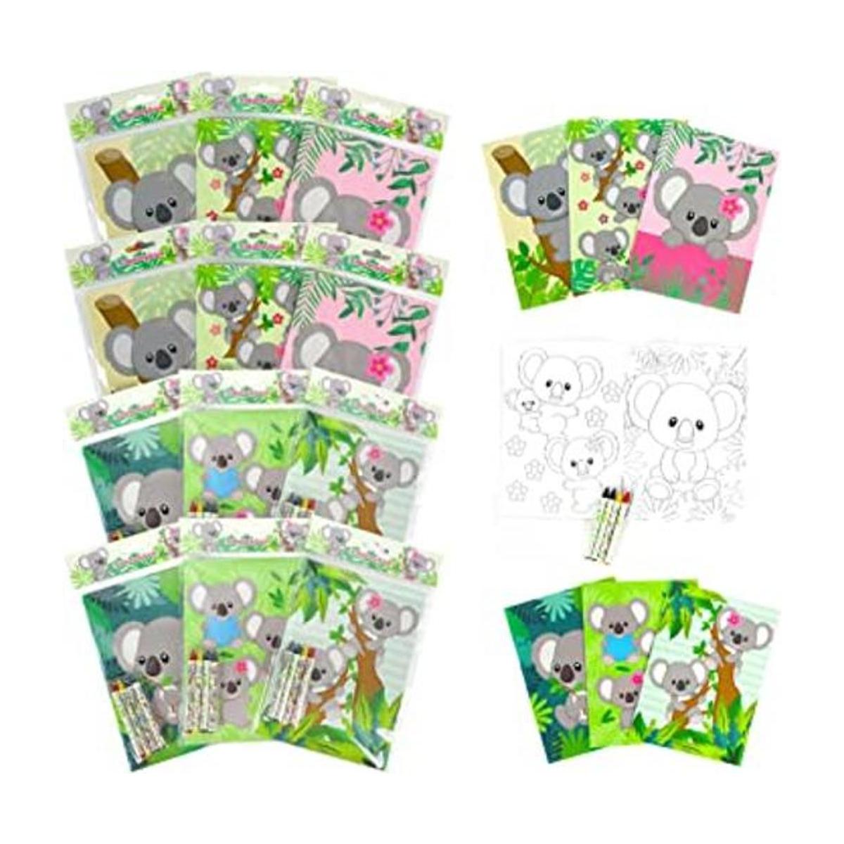 TINYMILLS Koalas libros para colorear para niños con 12