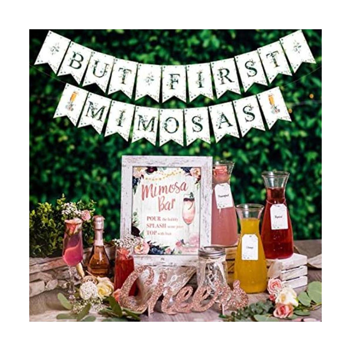 Kit de bar rústico bohemio de Mimosa decoración vintage