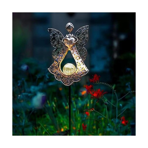 Kaixoxin Luces solares de estaca de jardín de metal_4