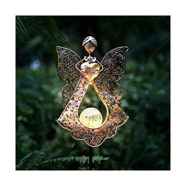 Kaixoxin Luces solares de estaca de jardín de metal_1