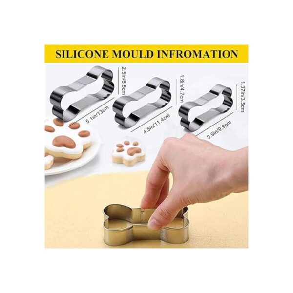 Juego de 6 moldes de silicona de grado alimenticio para_4