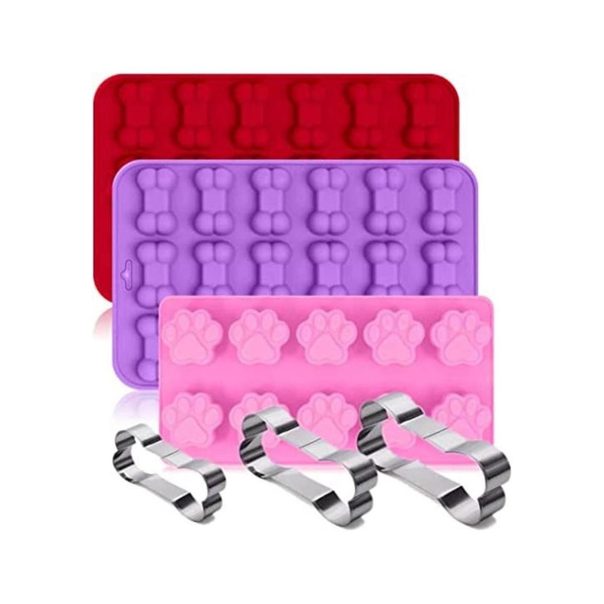 Juego de 6 moldes de silicona de grado alimenticio para