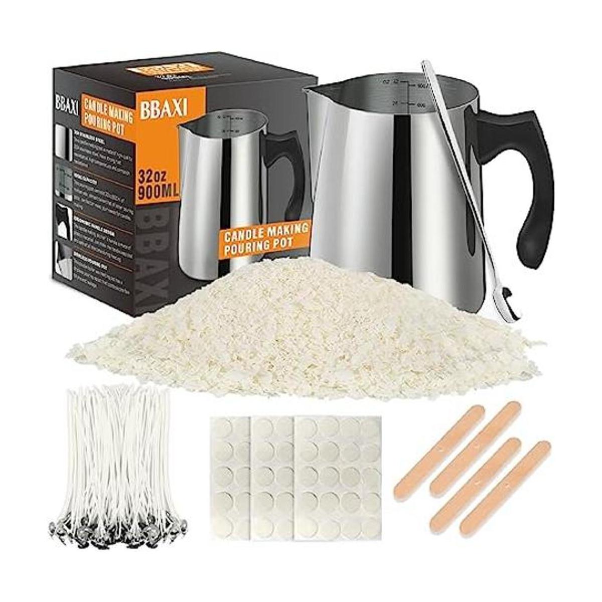 Kit de fabricación de velas incluye olla de vertido para