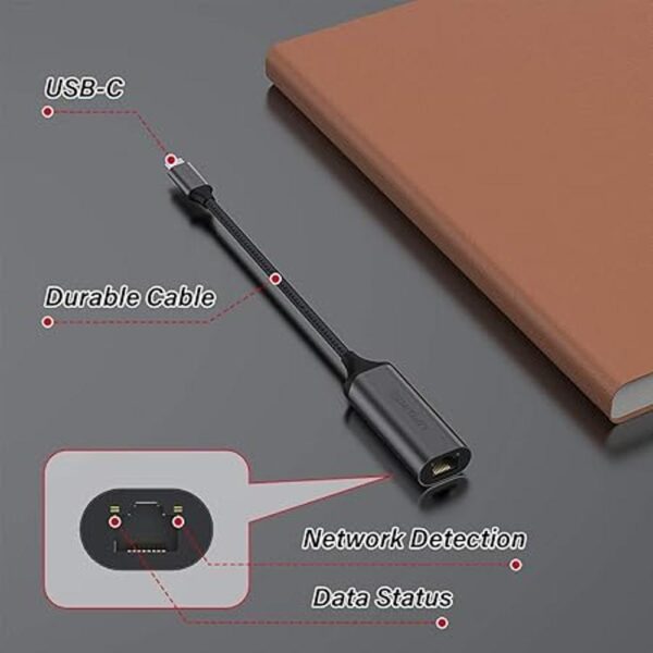 UPGROW Adaptador USB C a Ethernet portátil USB C 3.0 a_2