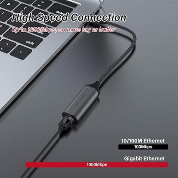 UPGROW Adaptador USB C a Ethernet portátil USB C 3.0 a_4
