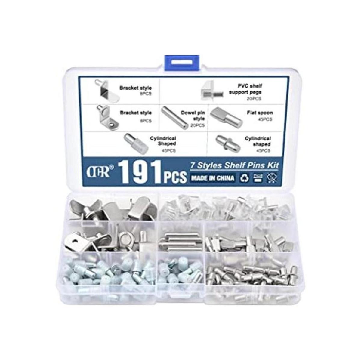 OCR 191 piezas de 7 estilos de estantes Kit de pernos de