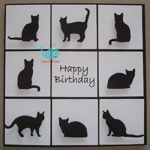 Troqueles de corte de metal para gatos de animales_3