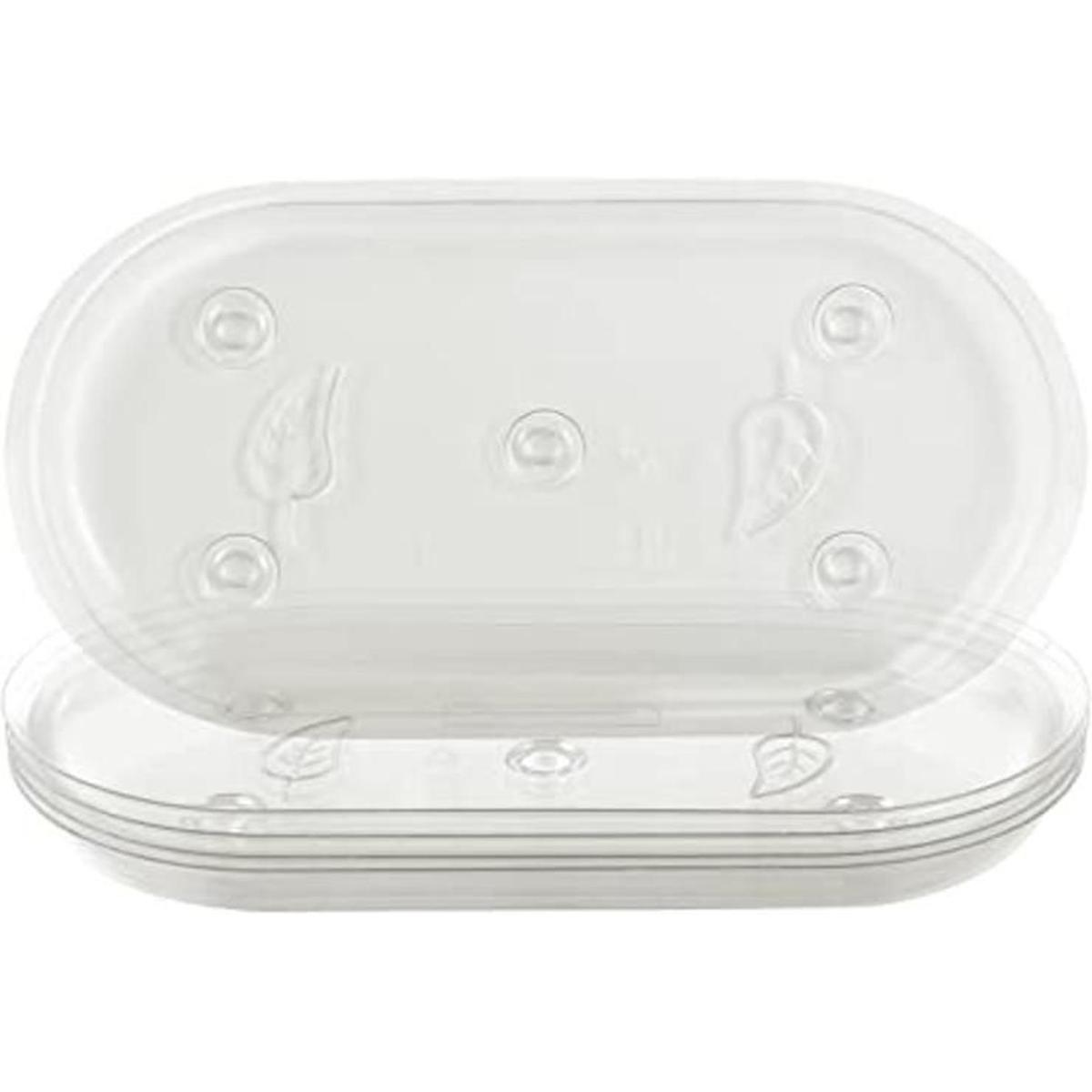 Riefie Platillo de plástico para plantas en interiores y