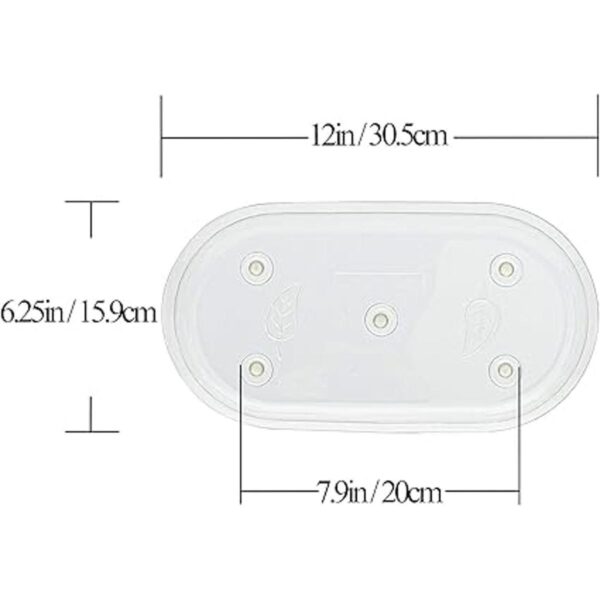 Riefie Platillo de plástico para plantas en interiores y_2