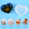 Souarts Moldes de silicona para plato de corazón para