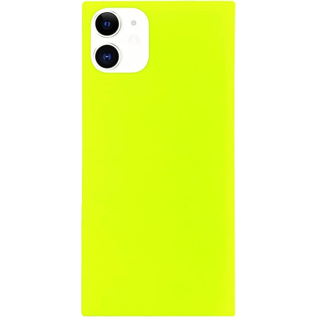 Omorro Funda cuadrada para iPhone 11 de neón para mujeres