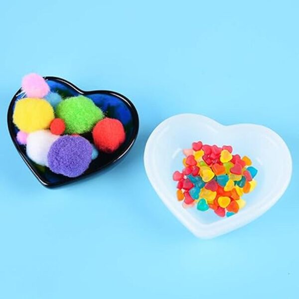 Souarts Moldes de silicona para plato de corazón para