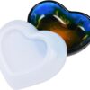 Souarts Moldes de silicona para plato de corazón para