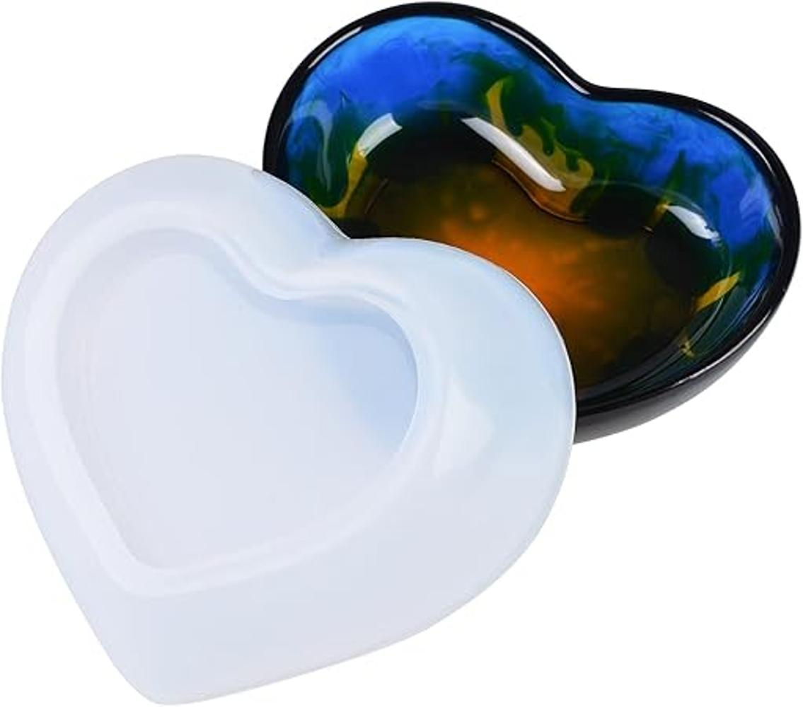 Souarts Moldes de silicona para plato de corazón para