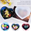 Souarts Moldes de silicona para plato de corazón para