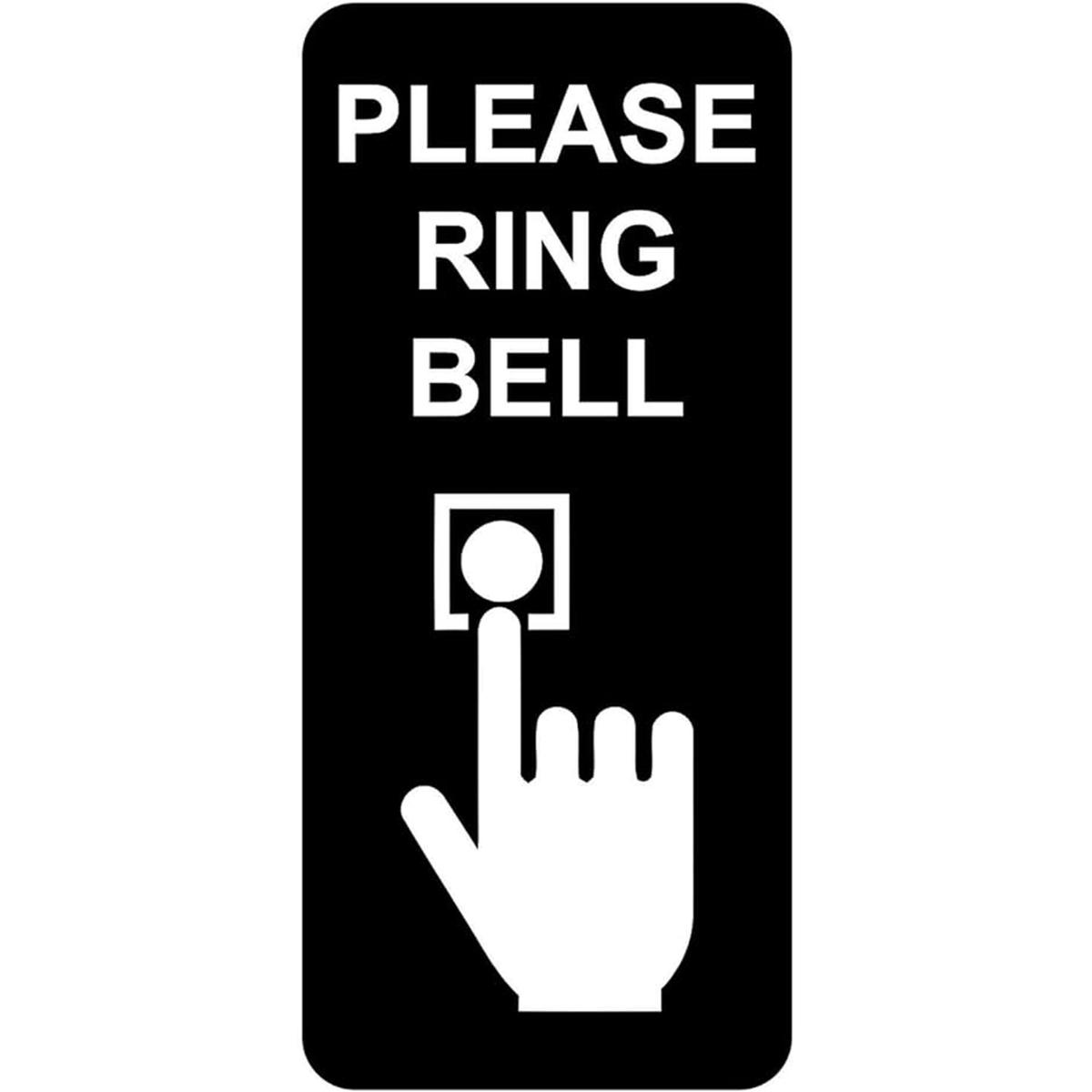 Please Ring Bell Placa de estaño para puerta decoración