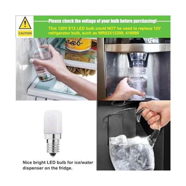 Makergroup Bombillas LED E12 para secadora refrigerador_2