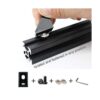 Juego de 20 conectores de perfil de aluminio negro 2020_3