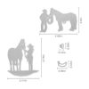 Metal The Lady Led The Horse Troqueles de corte de