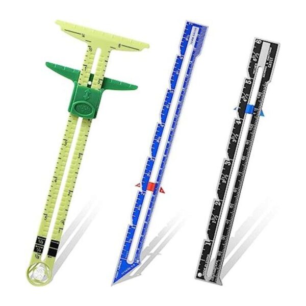 Juego de 3 herramientas de costura de medición de calibre_1